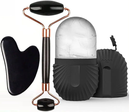 3-Piece Facial Care Set – Ice Face Roller, Gua Sha & Face Roller